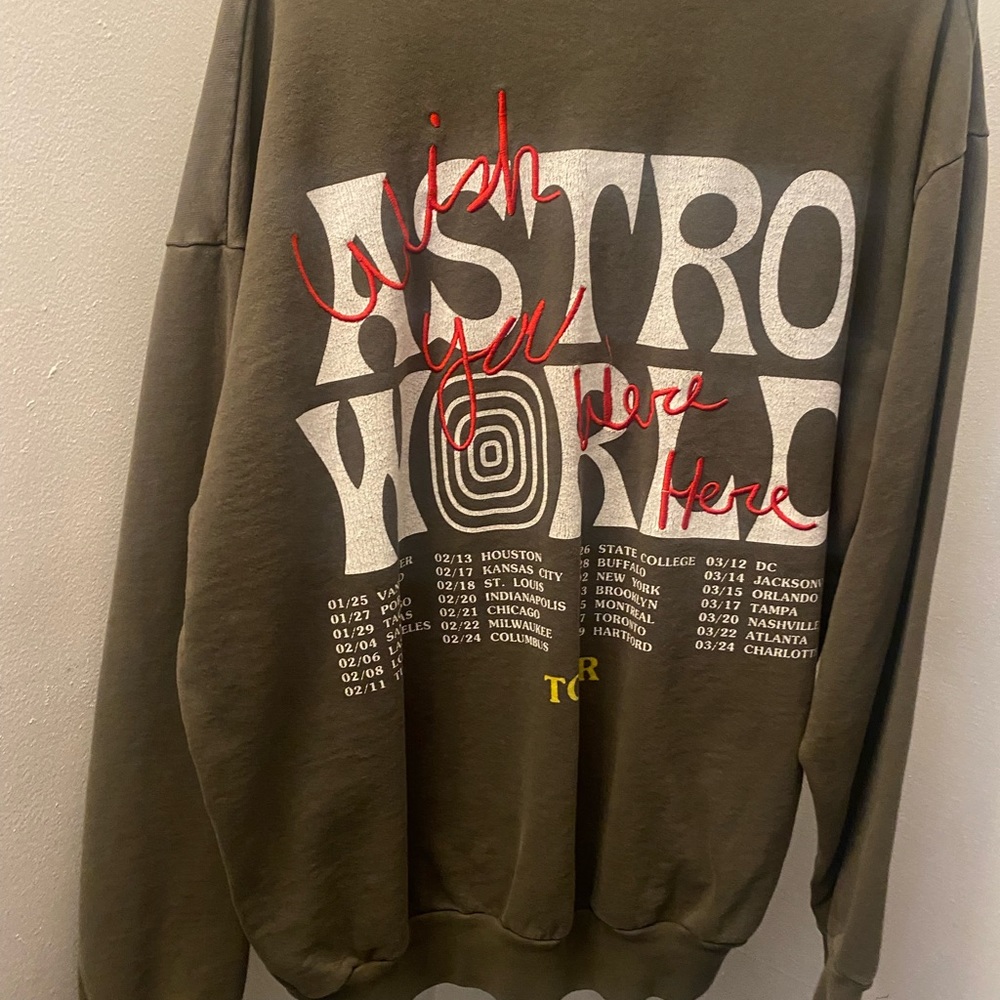 Travis Scott Astroworld Tour Crew Neck XL